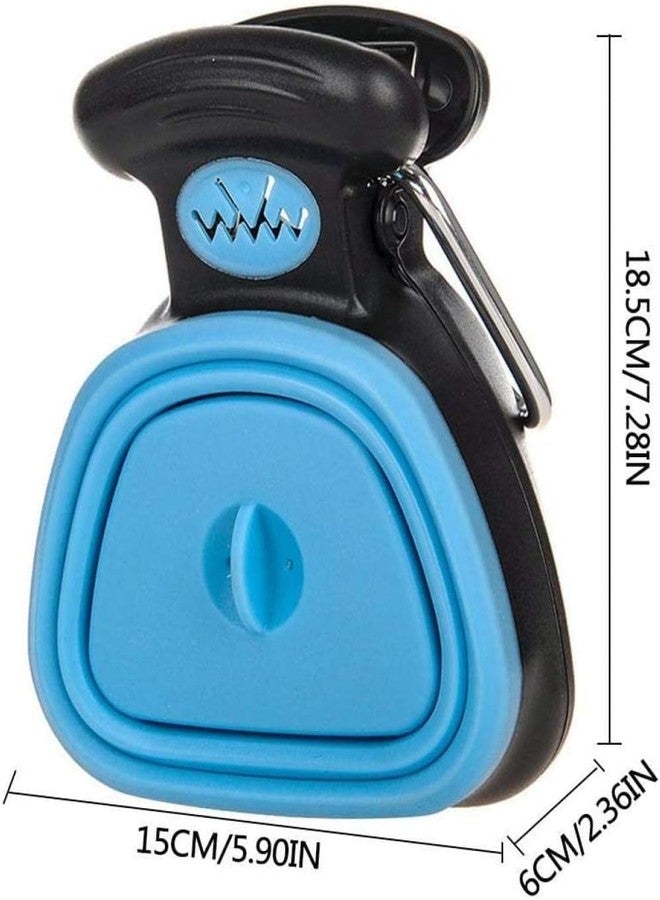 KsPups Dog Pooper Scooper, Portable Sanitary Dog Waste Pick Up, Pet Waste Cleaner for Outdoors with Expandable Waste Container and Clip for Outdoor Walking I Multicolor - Image 2